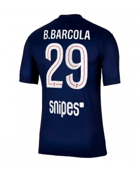 Paris Saint-Germain Bradley Barcola #29 Maglia Gara Casa Repliche 2025-26 Maniche Corte